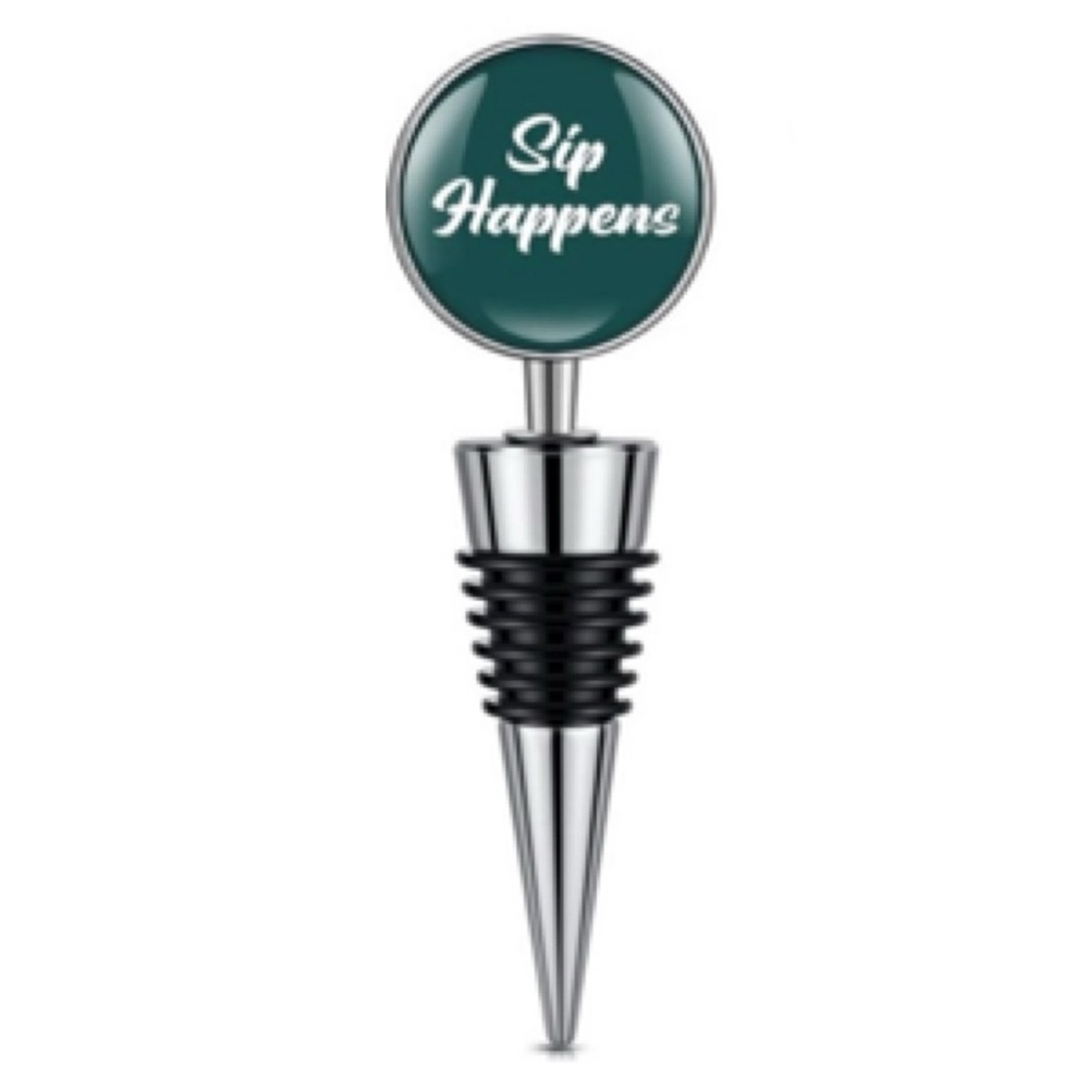 Funny Wine Stopper, “SIP HAPPENS” Bottle Stopper , Wine Gifts & Acce…